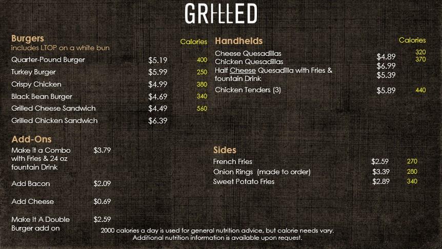 Lunch Menu