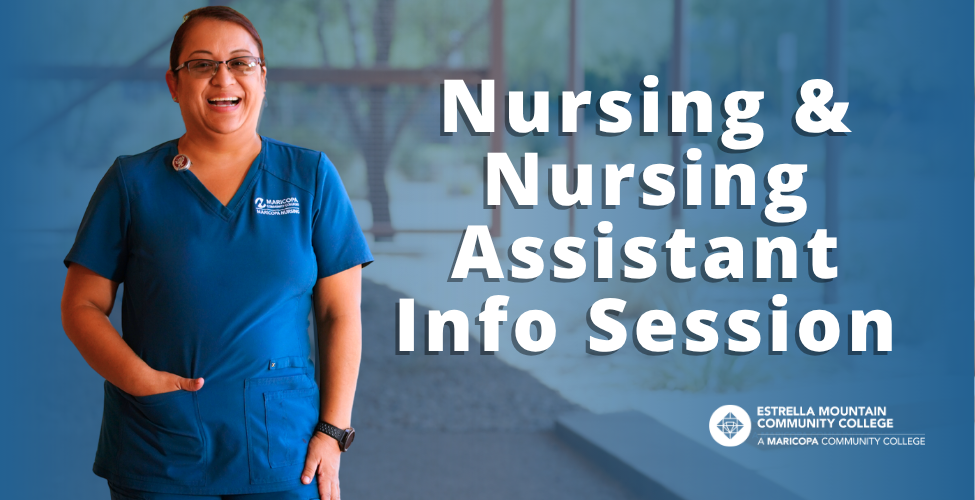 A woman wearing nursing scrubs and smiling.