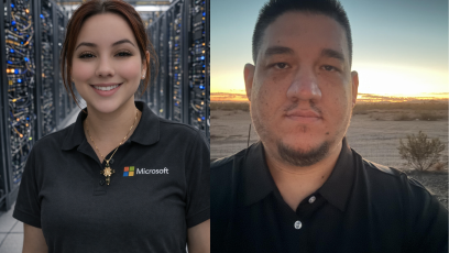 Two EMCC Microsoft Academy students