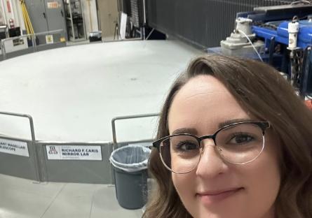 Krysten Sarkissian at the NASA mirror lab