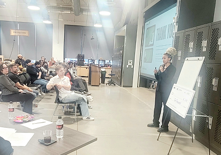 Cheyenne presenting at the Ignite the Future Event
