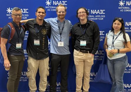 5 EMCC students pose at the AI Summit